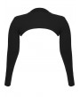 Punk Rave Black Gothic Punk Minimalist Long Sleeve Plus Size T-Shirt for Women