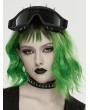 Punk Rave Black Gothic Punk Leather and Metal Personalized Choker