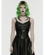 Punk Rave Black Gothic Cyberpunk Gloss Patent Leather Corset Waistband