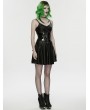 Punk Rave Black Gothic Cyberpunk Gloss Patent Leather Corset Waistband
