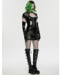Punk Rave Black Gothic Punk Sexy Gloss Patent Leather Short Dress