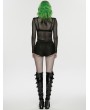 Punk Rave Black Gothic Punk Patterned Low Waist Shorts for Women