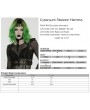Punk Rave Black and Green Cyberpunk Gothic Skeleton Chain Harness