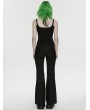 Punk Rave Black Gothic Punk Punk Spider Tattered Vest Top for Women