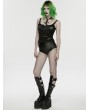 Punk Rave Black Gothic Motorcycle Punk Hot Pants for Women
