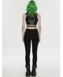 Punk Rave Black Gothic Cyberpunk Leggings for Women