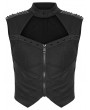 Punk Rave Black Gothic Cyberpunk Mechanical Vest Top for Women