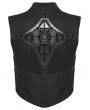 Punk Rave Black Gothic Cyberpunk Mechanical Vest Top for Women