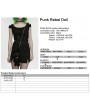 Punk Rave Black Gothic Punk Rebel Fur Doll