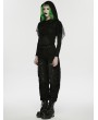 Punk Rave Black Gothic Punk Decadent Denim Pants for Women