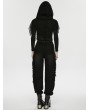 Punk Rave Black Gothic Punk Decadent Denim Pants for Women