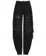 Punk Rave Black Gothic Punk Decadent Denim Pants for Women