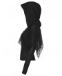 Punk Rave Black Wasteland Punk Gothic Hooded Long Sleeve T-Shirt for Women