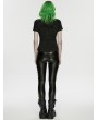 Punk Rave Black Gothic Punk Drawstring Leggings for Women