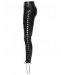 Punk Rave Black Gothic Punk Drawstring Leggings for Women