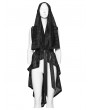 Punk Rave Black Gothic Punk Versatile Hooded Vest for Women