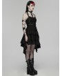 Punk Rave Black Cyberpunk Gothic Skeleton Chain Harness