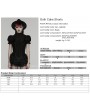 Punk Rave Black Gothic Ruffle Lace Layered Shorts for Women