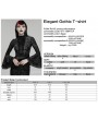 Punk Rave Black Elegant Gothic Retro Pattern Velvet Shirt for Women