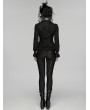 Punk Rave Black Gothic Embroidered Lace Visual Vest for Women
