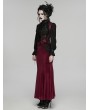 Punk Rave Black and Red Retro Gothic Palace Underbust Corset Vest for Women