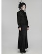 Punk Rave Black Gothic Lace Visual Pullover Shirt for Women