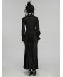 Punk Rave Black Gothic Lace Visual Pullover Shirt for Women