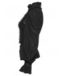 Punk Rave Black Gothic Lace Visual Pullover Shirt for Women