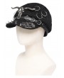 Devil Fashion Black Gothic Punk Skeleton Spike Studded Hat
