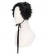 Devil Fashion Black Gothic Rose Lace Bonnet Headband