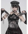 Devil Fashion Grey and Black Gothic Chain Harness Rag Doll