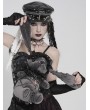 Devil Fashion Grey and Black Gothic Chain Harness Rag Doll