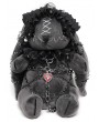 Devil Fashion Grey and Black Gothic Chain Harness Rag Doll