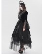 Devil Fashion Black Gothic Retro Bat Collar Tailcoat for Women