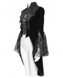 Devil Fashion Black Gothic Retro Bat Collar Tailcoat for Women