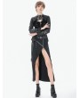 Dark in love Black Gothic Punk PU Leather Shoulder Cape for Women