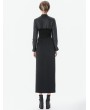 Dark in love Black Gothic Punk PU Leather Shoulder Cape for Women