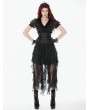 Dark in love Black Dark Gothic Metal Boned Underbust Corset