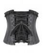 Dark in love Black Dark Gothic Metal Boned Underbust Corset