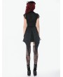 Dark in love Black Gothic Layered Lace Jacquard Swallowtail Skirt