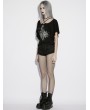Punk Rave Black Gothic Punk Symmetrical Zipper Shorts for Women