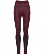 Punk Rave Red Gothic Church Skull Printed Leggings for Women