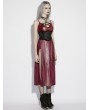 Punk Rave Black Gothic Bat Shape Gradient Corset Belt
