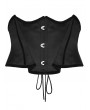 Punk Rave Black Gothic Bat Shape Gradient Corset Belt