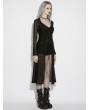 Punk Rave Black Gothic Daily Sun Protection Long Cardigan for Women