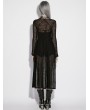 Punk Rave Black Gothic Daily Sun Protection Long Cardigan for Women