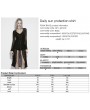 Punk Rave Black Gothic Daily Sun Protection Long Cardigan for Women