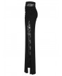 Punk Rave Black Gothic Asymmetrical Ruched Lace Fishtail Long Skirt