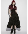 Punk Rave Black Gothic Embroidery Lace Spiked Corset Waistband