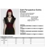 Punk Rave Red Gothic Embroidery Lace Spiked Corset Waistband